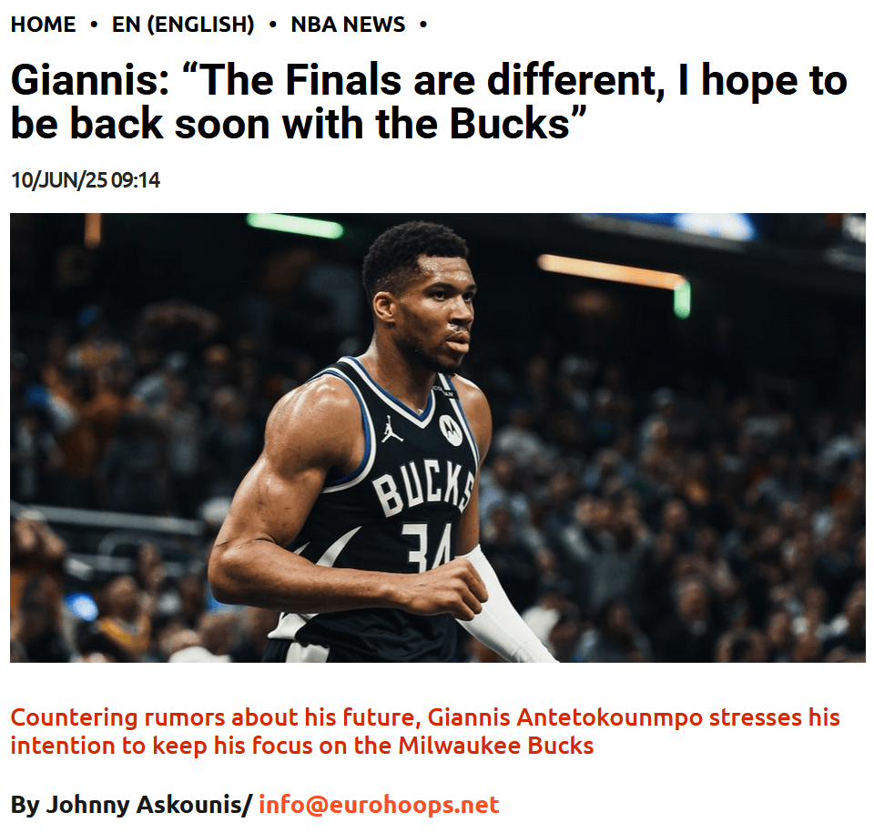 包含雄鹿遭逢连败，字母哥出场不如预期的词条